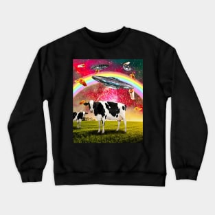 Cow UFO Abduction Crewneck Sweatshirt